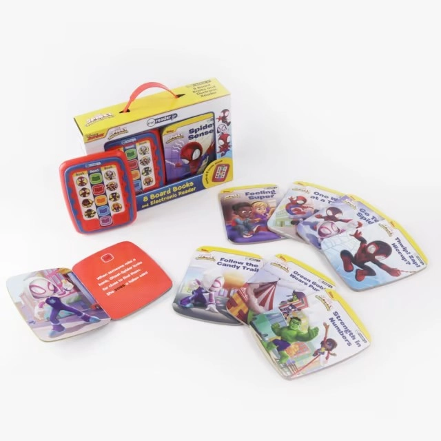 8 Pack Disney Junior Marvel Spidey and His Amazing Friends Board Books and Electronic Reader