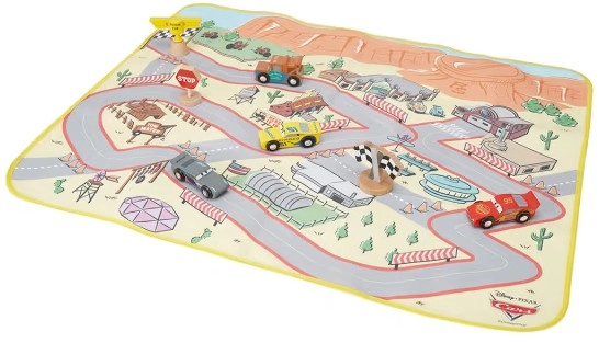 8 Piece Disney Pixar Cars Wooden Playmat Set