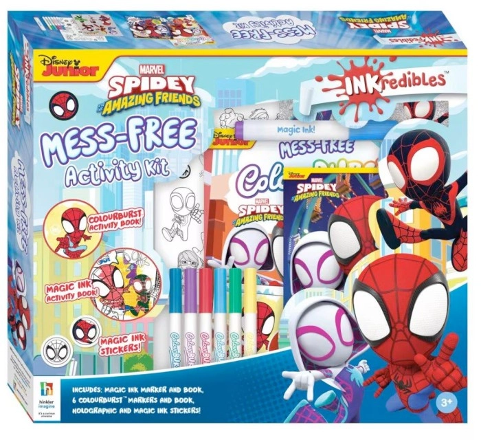 INKredibles Disney Junior Marvel Spidey and His Amazing Friends Mess-Free Activity Kit - Book