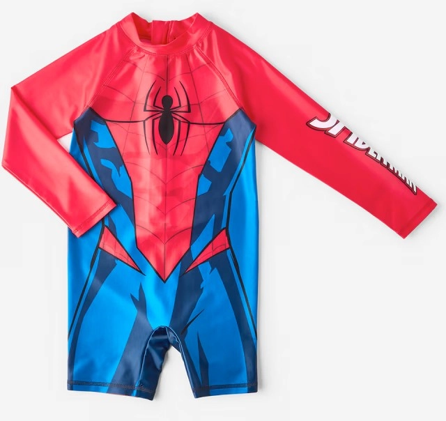 Spider-Man License Long Sleeve Swimsuit