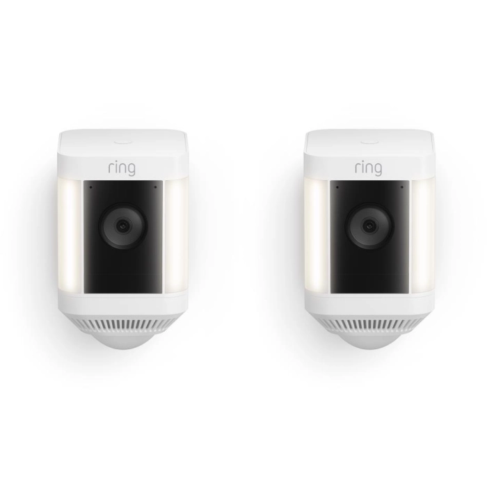 Ring Spotlight Cam Plus Battery [2-Pack](White)