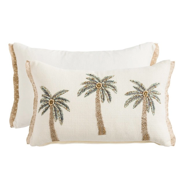 Benoa Feather Oblong Cushion by M.U.S.E.