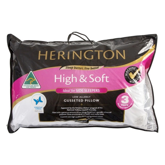 Gusseted High Soft Pillow by Herington