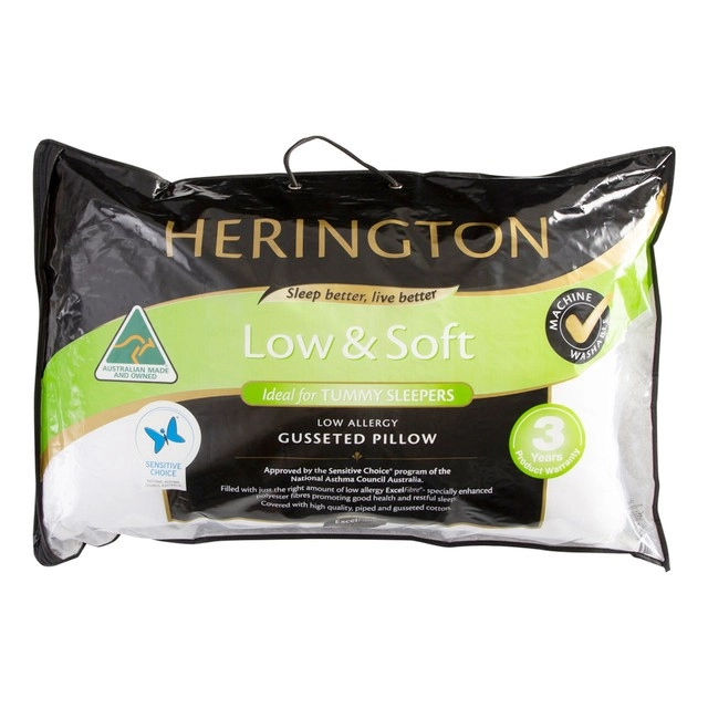 Gusseted Low Soft Pillow by Herington