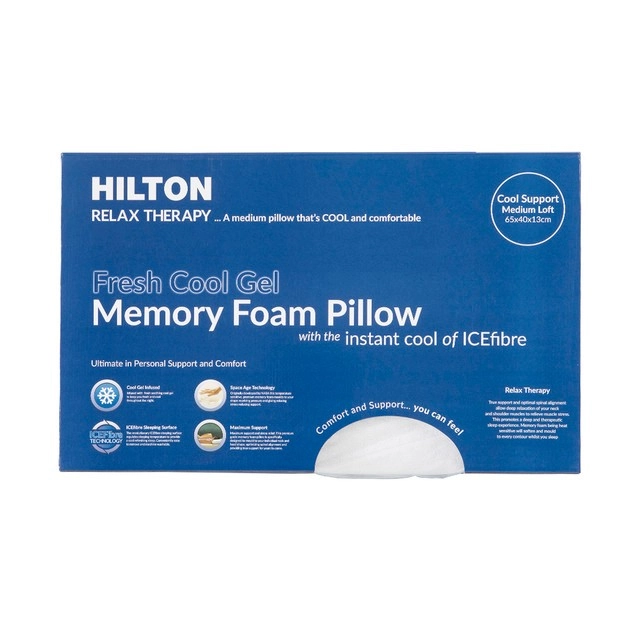 Relax Therapy Gel-Infused Memory Foam Pillow by Hilton