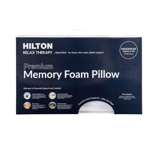 Relax Therapy Premium Memory Foam Pillow by Hilton