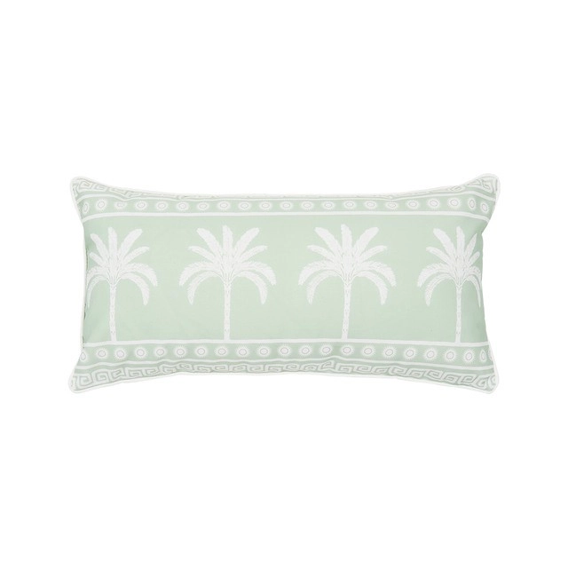 Sundays Del Sol Palm Outdoor Oblong Cushion by Pillow Talk