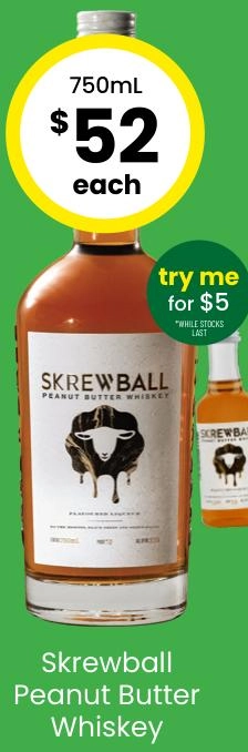 Skrewball Peanut Butter Whiskey