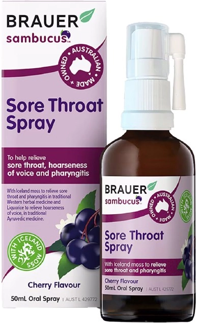 Brauer Sore Throat Spray 50ml