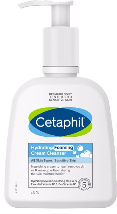 Cetaphil Hydrating Foaming Cream Cleanser 236ml