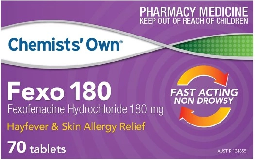 Chemists' Own Fexo 180mg 70 Tablets