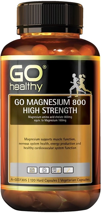 Go Healthy Magnesium 800 Hi Strength 120 Vege Capsules