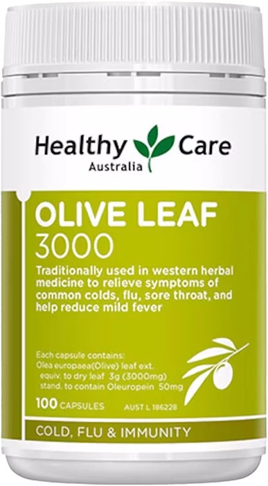 Healthy Care Olive Leaf Extract 3000mg 100 Capsules