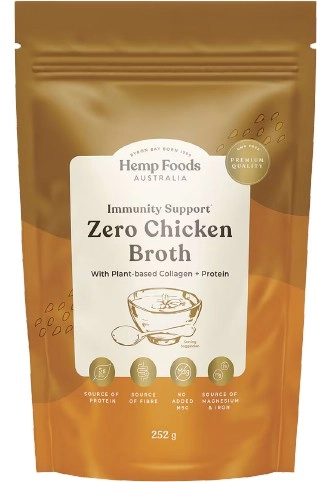 Hemp Foods Australia Immunity Support Zero Chicken Broth 252g