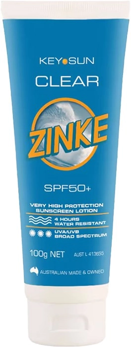 Key Sun Zinke Clear Zinke SPF 50+ 100g