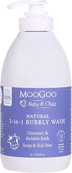 MooGoo Baby 2-in-1 Bubbly Wash 1 Litre