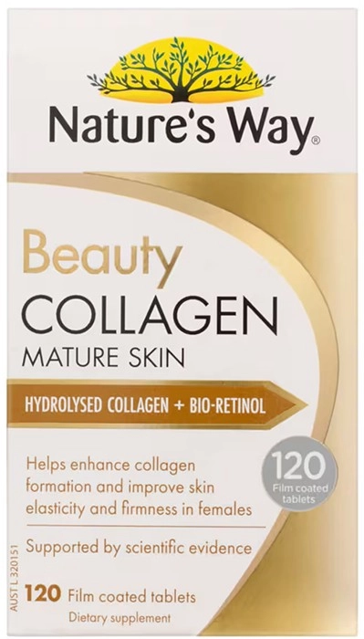 Natures Way Beauty Collagen Mature Skin 120 Tablets