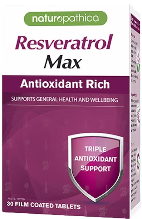 Naturopathica Resveratrol Max Antioxidant Rich 30 Tablets