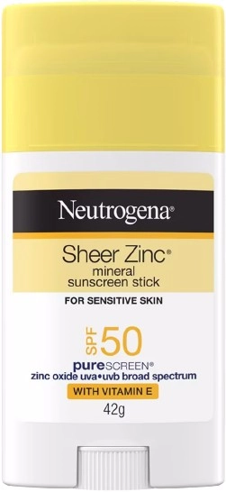 Neutrogena Sheer Zinc Mineral Sunscreen Stick SPF50 42g