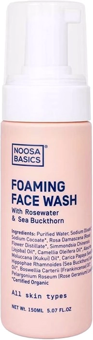 Noosa Basics Foaming Face Wash Rosewater & Sea Buckthorn 150ml