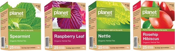 Planet Organic 25 Tea Bags, Varieties