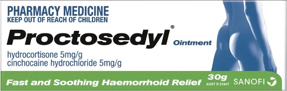 Proctosedyl Haemorrhoids Relief Ointment 30g