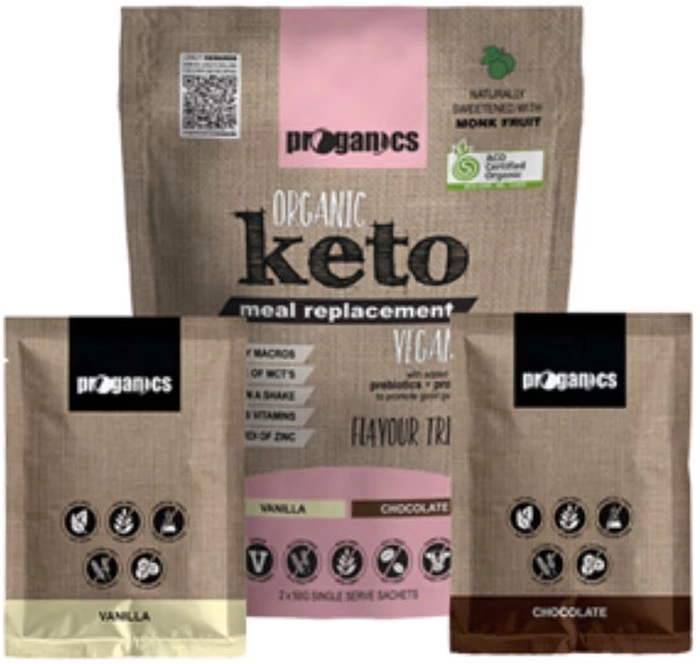 Proganics Organic Keto Meal Replacement - Trial Pack