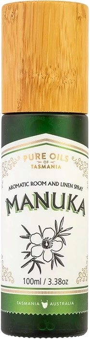 Pure Oils of Tasmania Manuka Room and Linen Spray in Bamboo Box 100ml