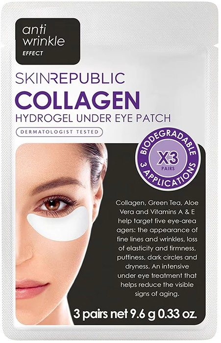 Skin Republic Collagen Hydrogel Under Eye Patches 3 Pairs