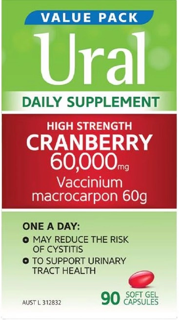 Ural High Strength Cranberry 60000mg 90 Capsules