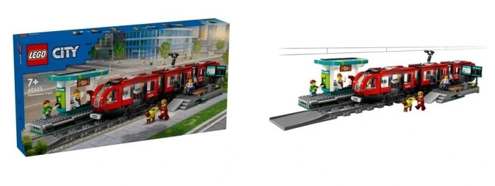 LEGO® City Downtown Streetcar and Station 60423