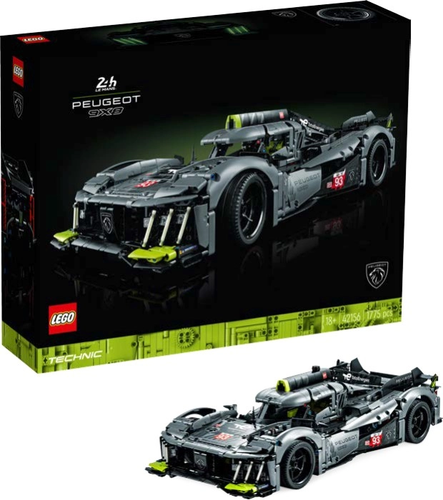 LEGO® Technic Peugot 9X8 24H Le Mans Hybrid Hypercar 42156