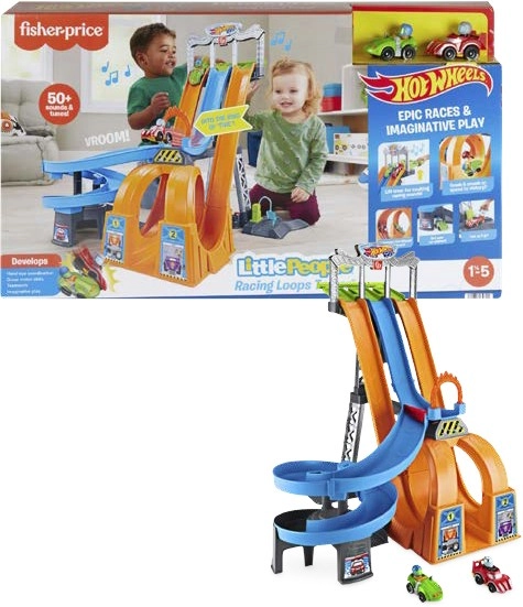 Little People Hot Wheels Racing Loops Tower