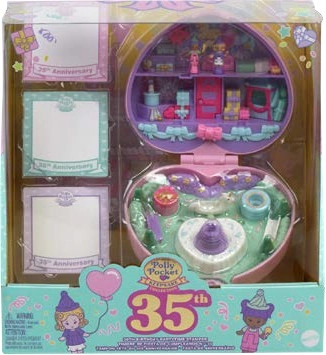 Polly Pocket 35th Birthday Partytime Stamper Collector Compact