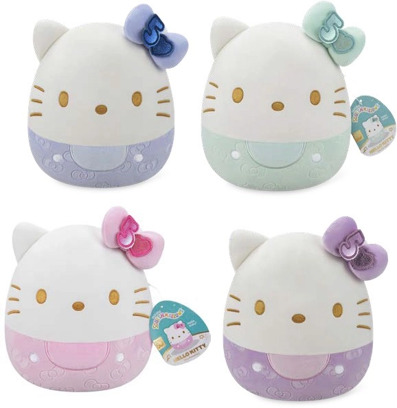 Squishmallows Assorted 8” Hello Kitty 50th Anniversary Plushies