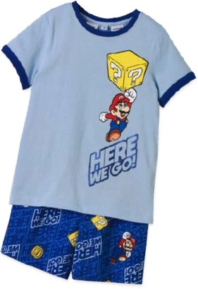 Super Mario Kids’ PJ Set - Blue