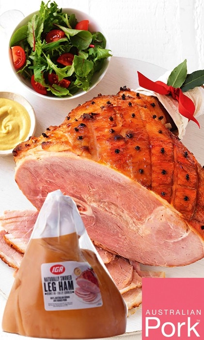 Australian IGA Half Leg Ham Bone In*