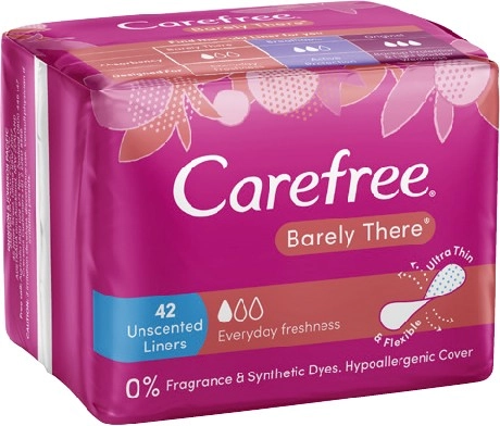 Carefree Barely There Unscented Liners 42 Pack