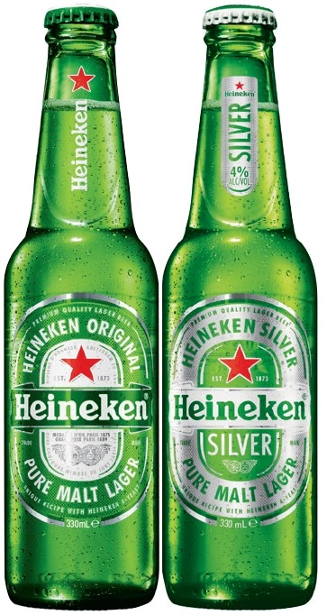 Heineken Lager or Heineken Silver 24 Pack