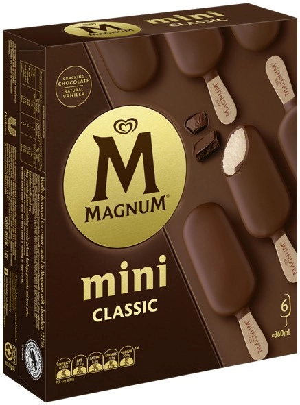 Streets Magnum Mini Ice Creams 6 Pack or Tub 440mL Selected Varieties