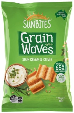 Sunbites Grain Waves 170g, Simply Chips 120g, Smith’s Baked Chips or PopCorners 130g Selected Varieties