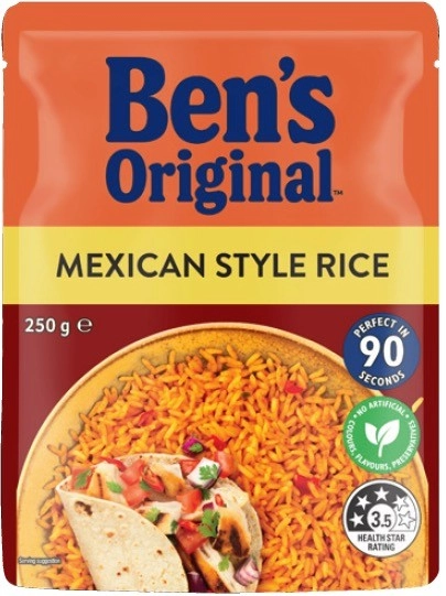 Ben's Original Rice 240‑250g Selected Varieties