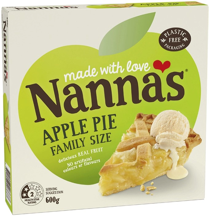 Nanna’s Family Size 600g, Snack Fruit Pies or Salted Caramel Tarts 450g Selected Varieties