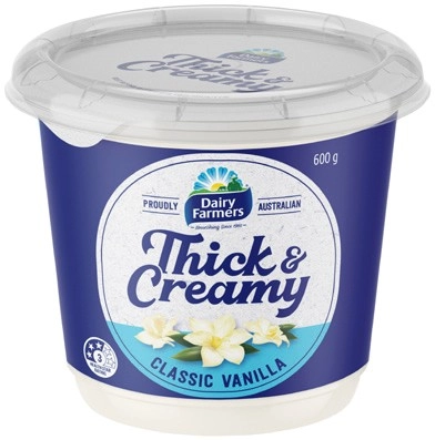 Dairy Farmers Thick & Creamy Yoghurt 550‑600g Selected Varieties