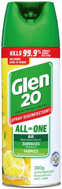 Glen 20 Spray Disinfectant 300g Selected Varieties*