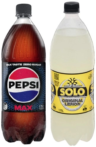 Pepsi or Solo 1.25 Litre Selected Varieties