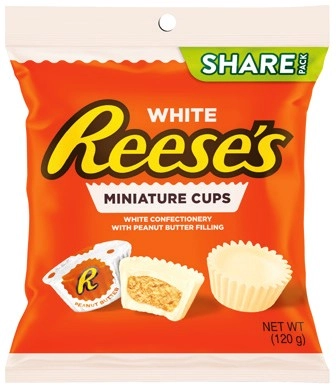 Reese’s Miniature Cups 120-150g, Minis Unwrapped 120g or Hershey’s Choco Balls Share Bag 120g Selected Varieties