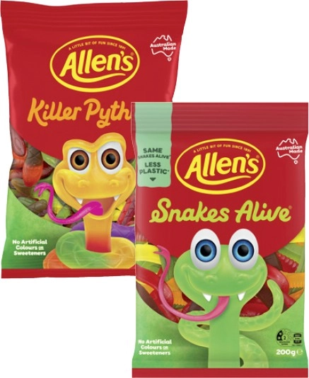 Allen's Lollies 140g-200g