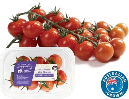 Australian Vine Ripened Cherry Tomatoes 200g Pack