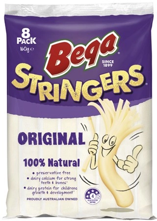 Bega Cheese Stringers 8 Pack 160g